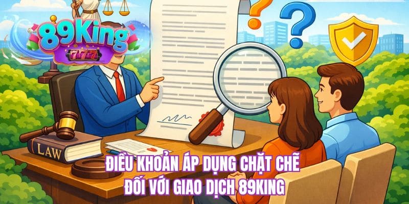 Điều khoản áp dụng chặt chẽ đối với giao dịch 89KING